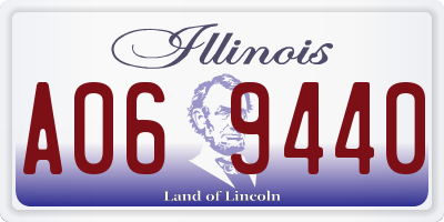 IL license plate A069440