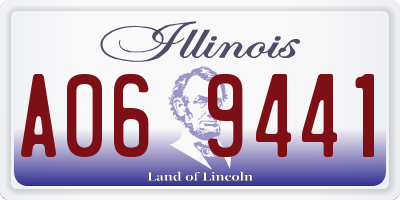 IL license plate A069441