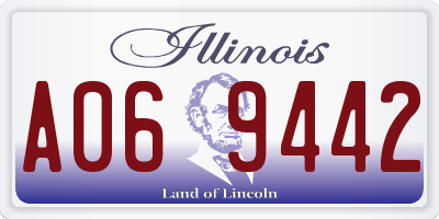 IL license plate A069442