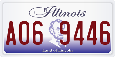 IL license plate A069446