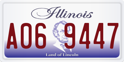 IL license plate A069447