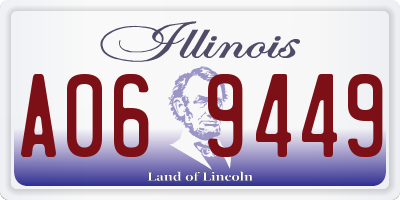 IL license plate A069449
