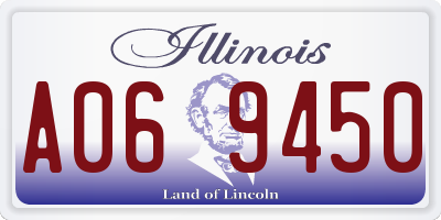 IL license plate A069450