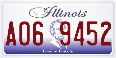 IL license plate A069452
