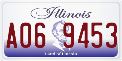 IL license plate A069453