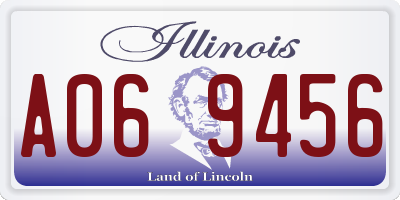 IL license plate A069456