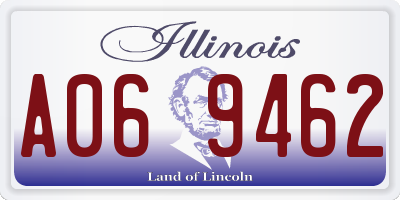 IL license plate A069462