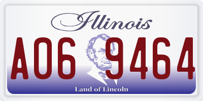 IL license plate A069464
