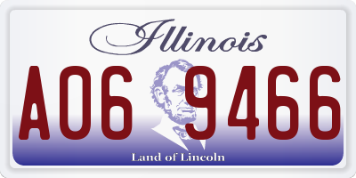 IL license plate A069466