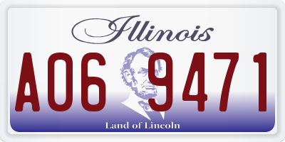 IL license plate A069471