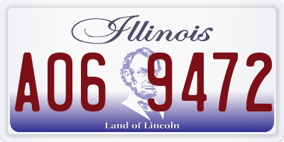 IL license plate A069472