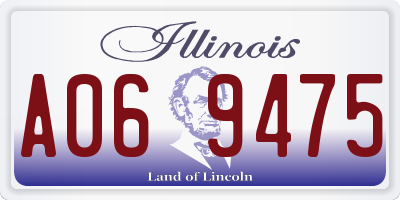 IL license plate A069475