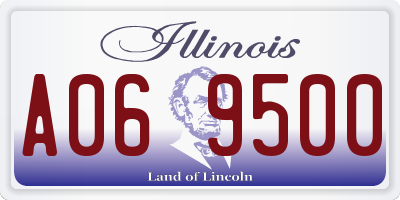 IL license plate A069500