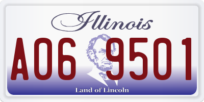IL license plate A069501