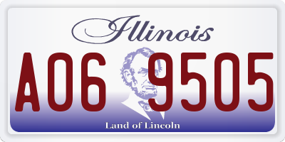 IL license plate A069505