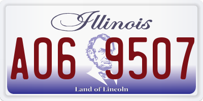 IL license plate A069507