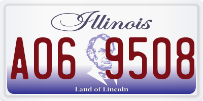 IL license plate A069508