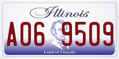 IL license plate A069509