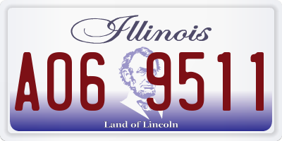 IL license plate A069511