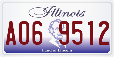 IL license plate A069512