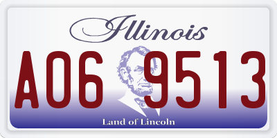IL license plate A069513