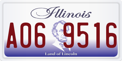 IL license plate A069516