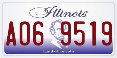 IL license plate A069519