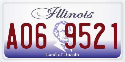 IL license plate A069521
