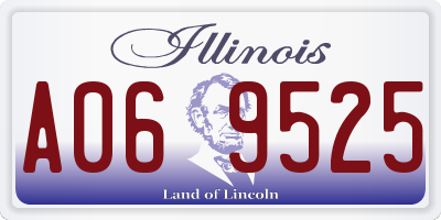 IL license plate A069525