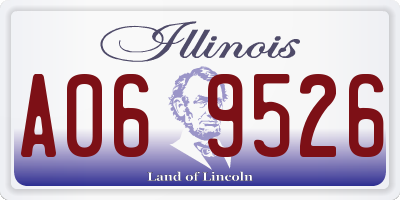 IL license plate A069526