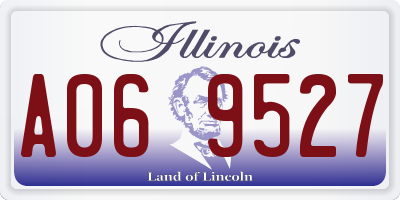 IL license plate A069527