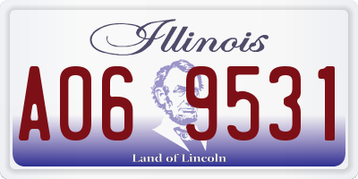 IL license plate A069531
