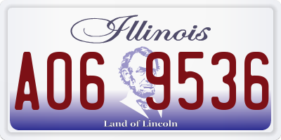 IL license plate A069536