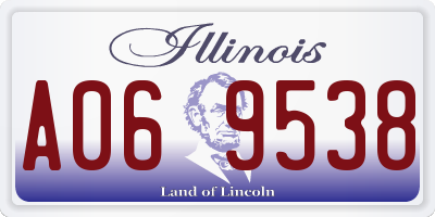 IL license plate A069538