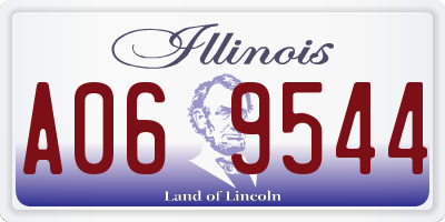 IL license plate A069544