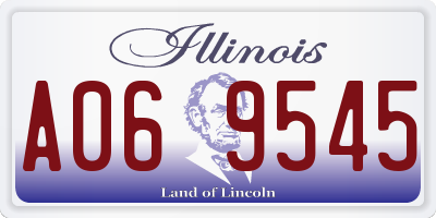 IL license plate A069545