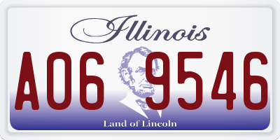 IL license plate A069546