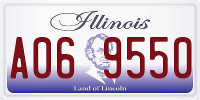 IL license plate A069550