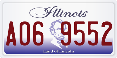 IL license plate A069552