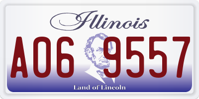 IL license plate A069557