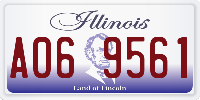 IL license plate A069561