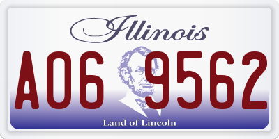 IL license plate A069562