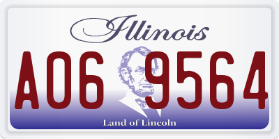 IL license plate A069564