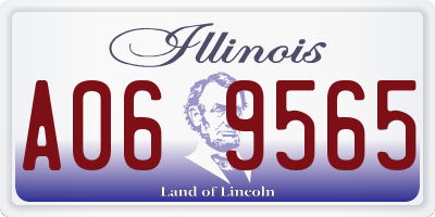 IL license plate A069565