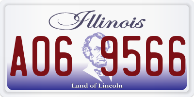 IL license plate A069566