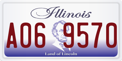 IL license plate A069570