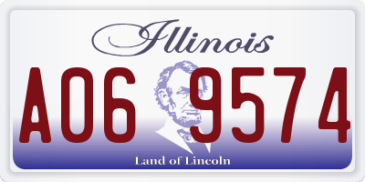 IL license plate A069574