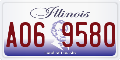 IL license plate A069580