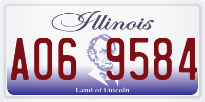 IL license plate A069584