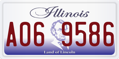 IL license plate A069586